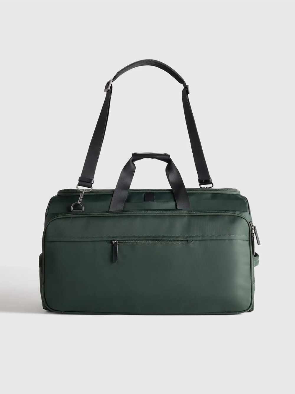 Quince Voyage Nylon Garment Duffle Dark Green NWT 2in1 Carry On Travel Bag